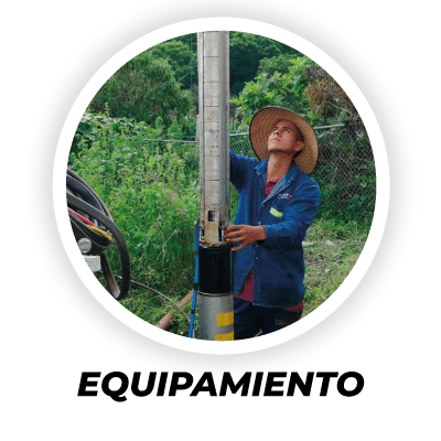 servicio de equipamiento de perforación de pozos de agua